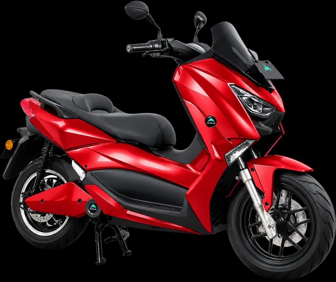 Red Wedison EdPower electric motorcycle